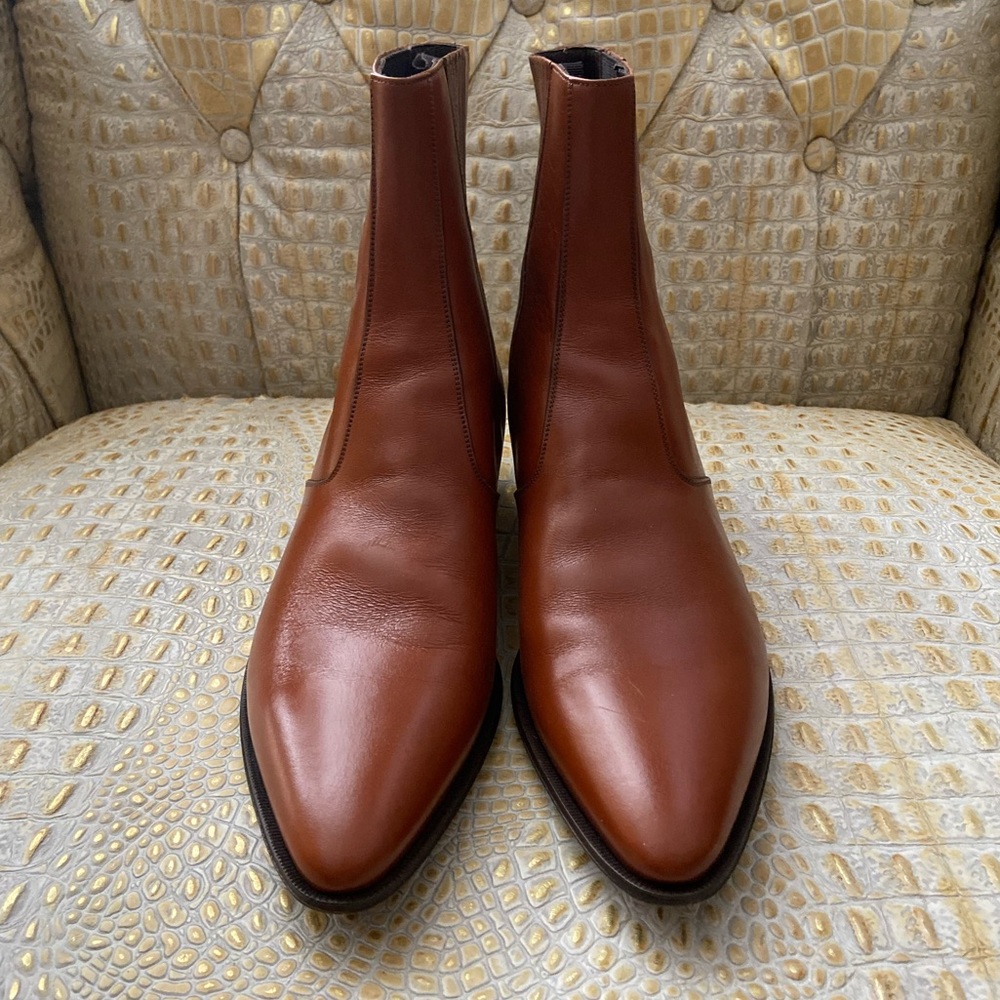 Celine Men’s Janco Calfskin Chelsea Boots, EU Size 40 - Picture 3 of 16